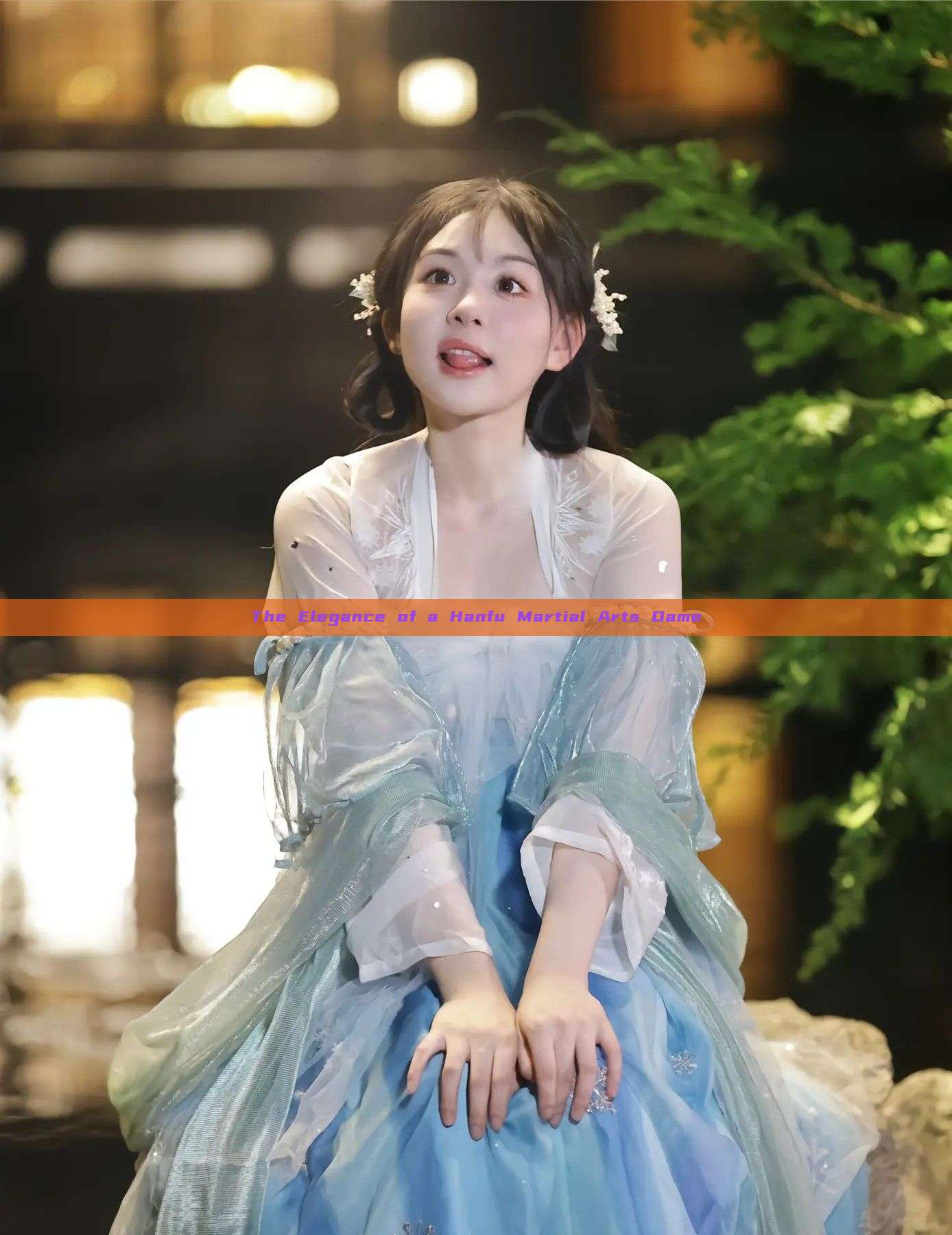 The Elegance of a Hanfu Martial Arts Dame