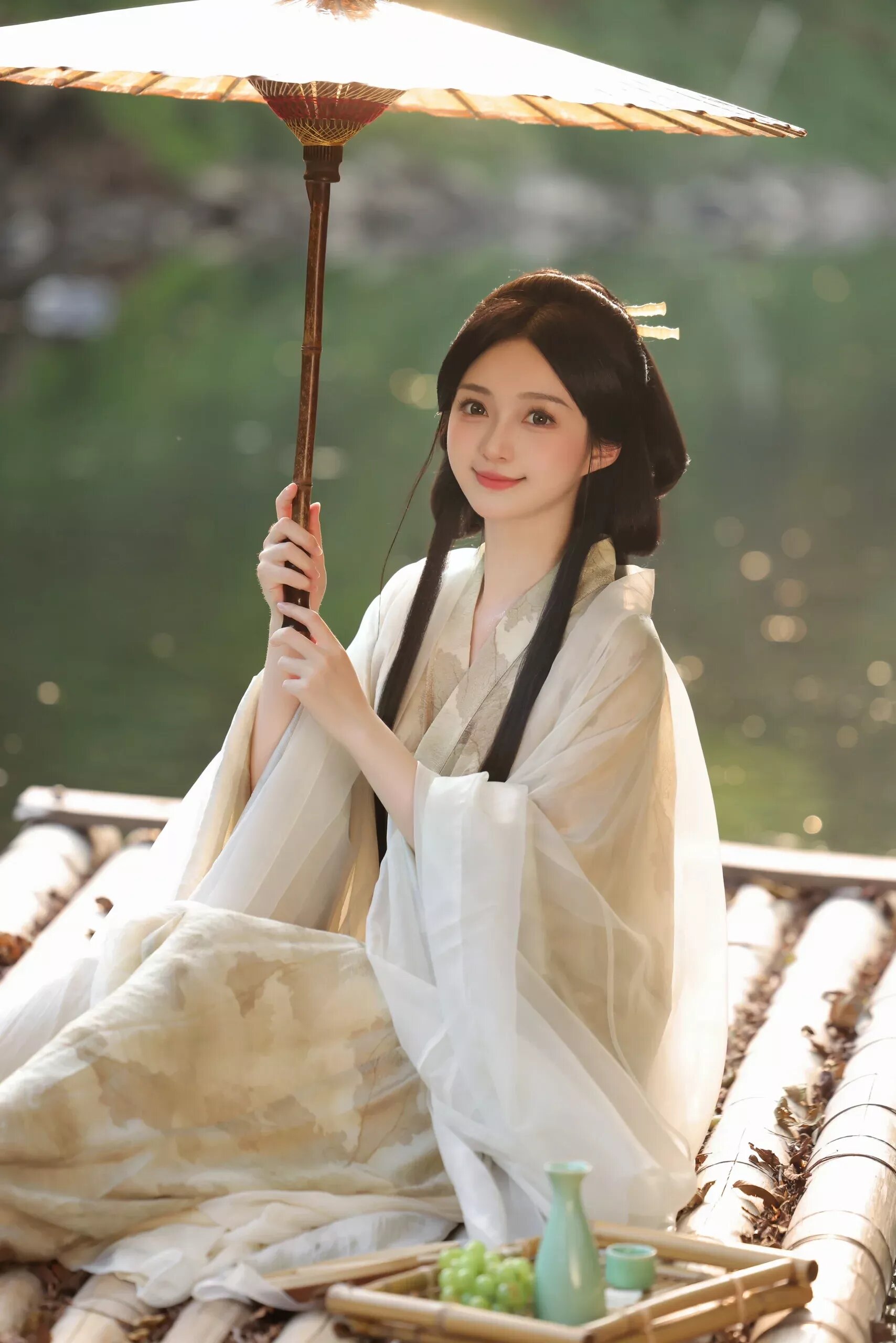 Ancient Girls Hanfu Costume:A Summer Look into Traditional Chinese Attire