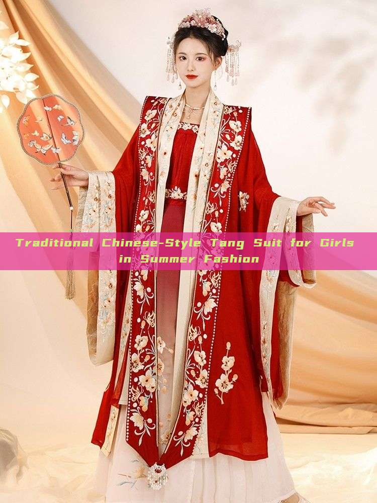Traditional Chinese-Style Tang Suit for Girls in Summer Fashion
