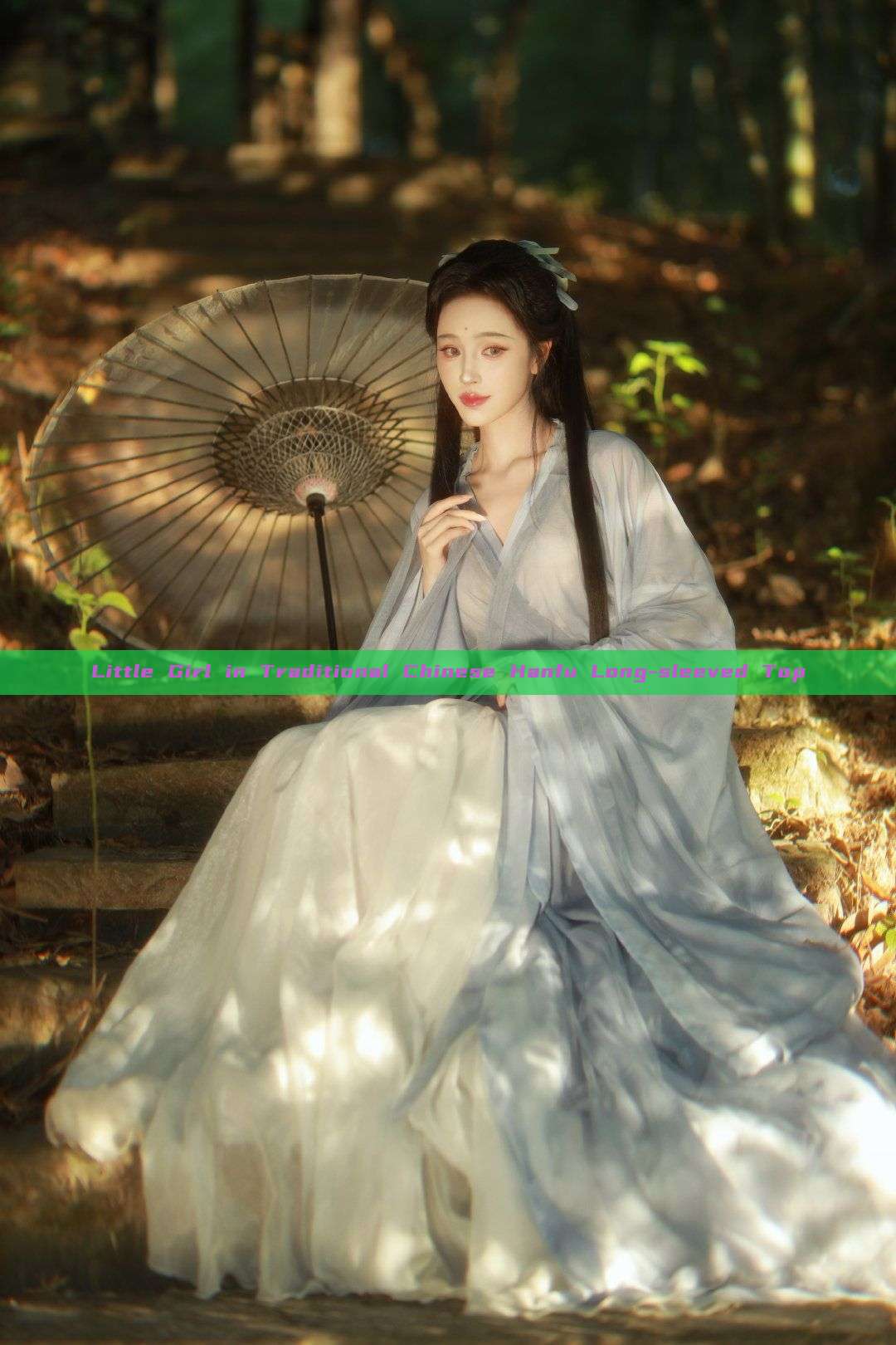 Little Girl in Traditional Chinese Hanfu Long-sleeved Top Little Girl in Traditional Chinese Hanfu Long-sleeved Top