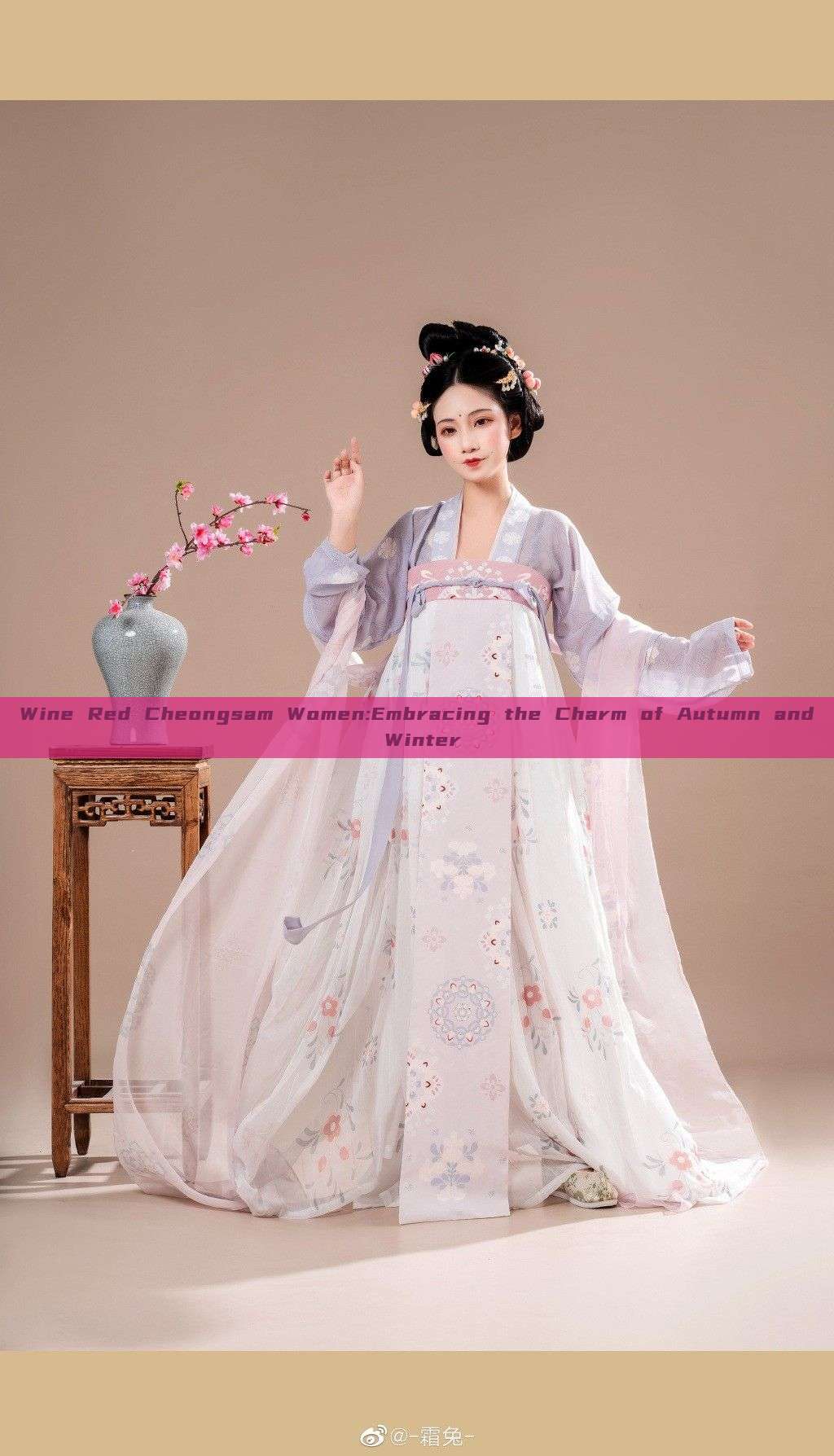 Wine Red Cheongsam Women:Embracing the Charm of Autumn and Winter Wine Red Cheongsam Women:Embracing the Charm of Autumn and Winter