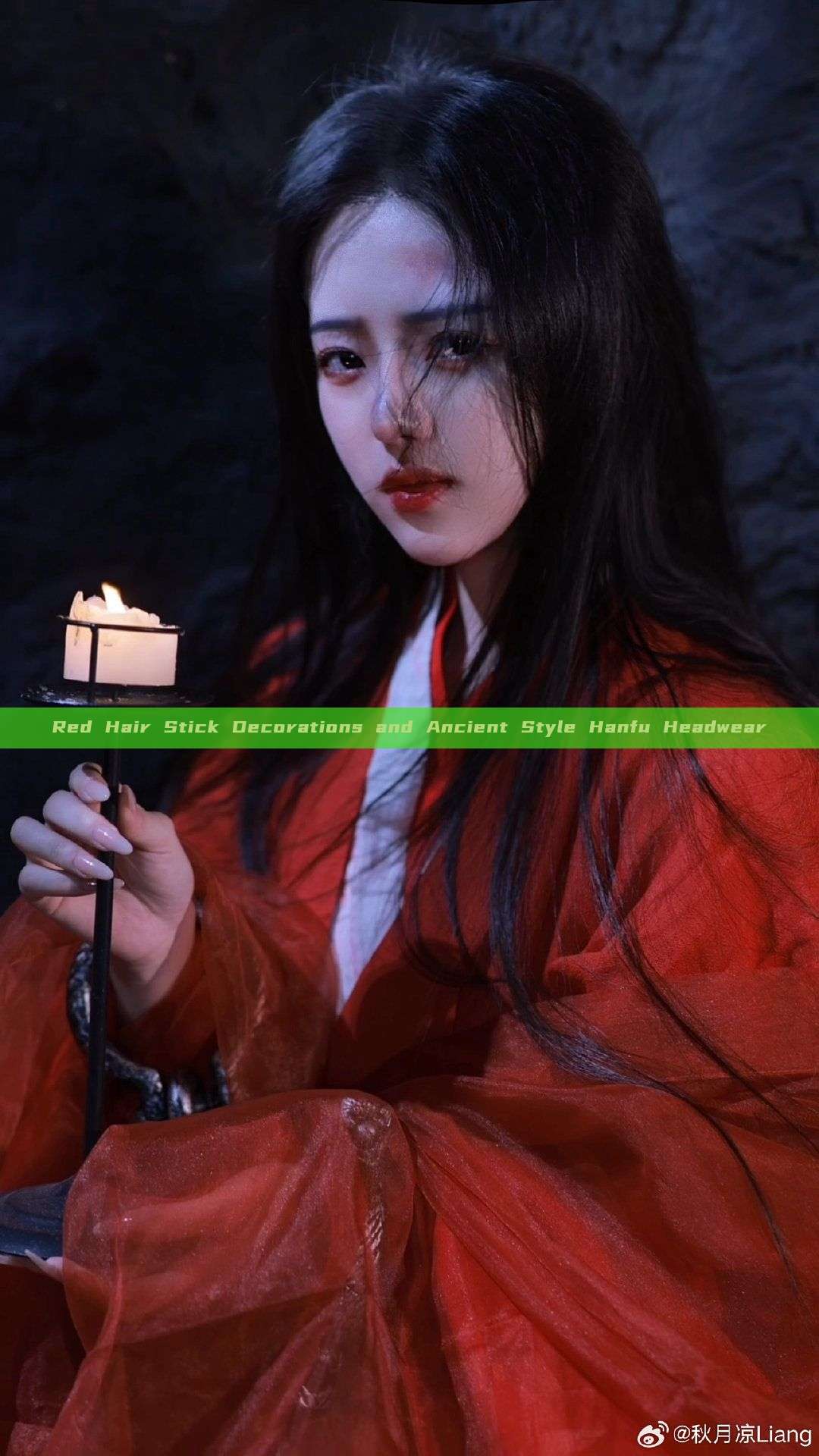 Red Hair Stick Decorations and Ancient Style Hanfu Headwear Red Hair Stick Decorations and Ancient Style Hanfu Headwear