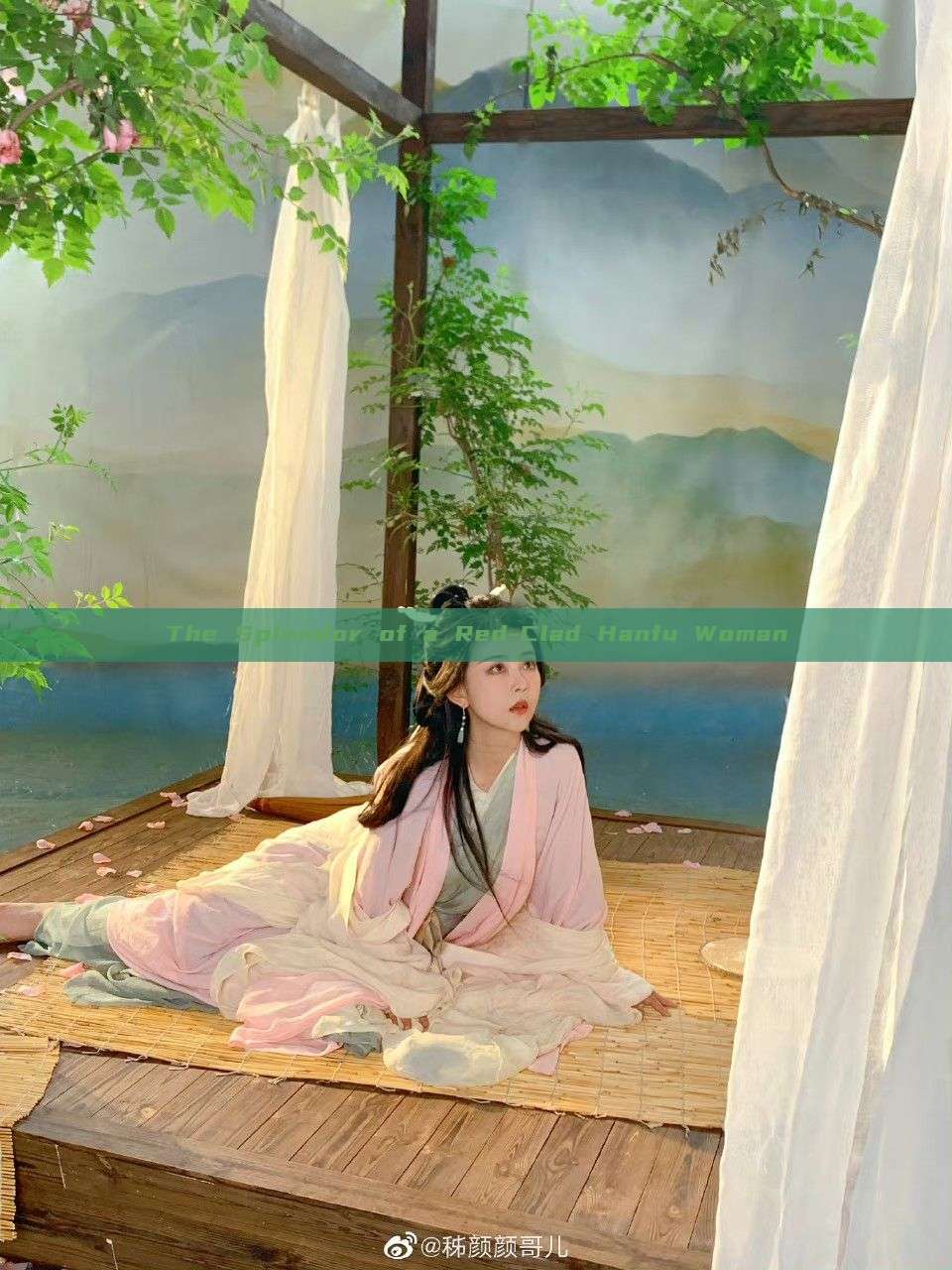 The Splendor of a Red-Clad Hanfu Woman The Splendor of a Red-Clad Hanfu Woman