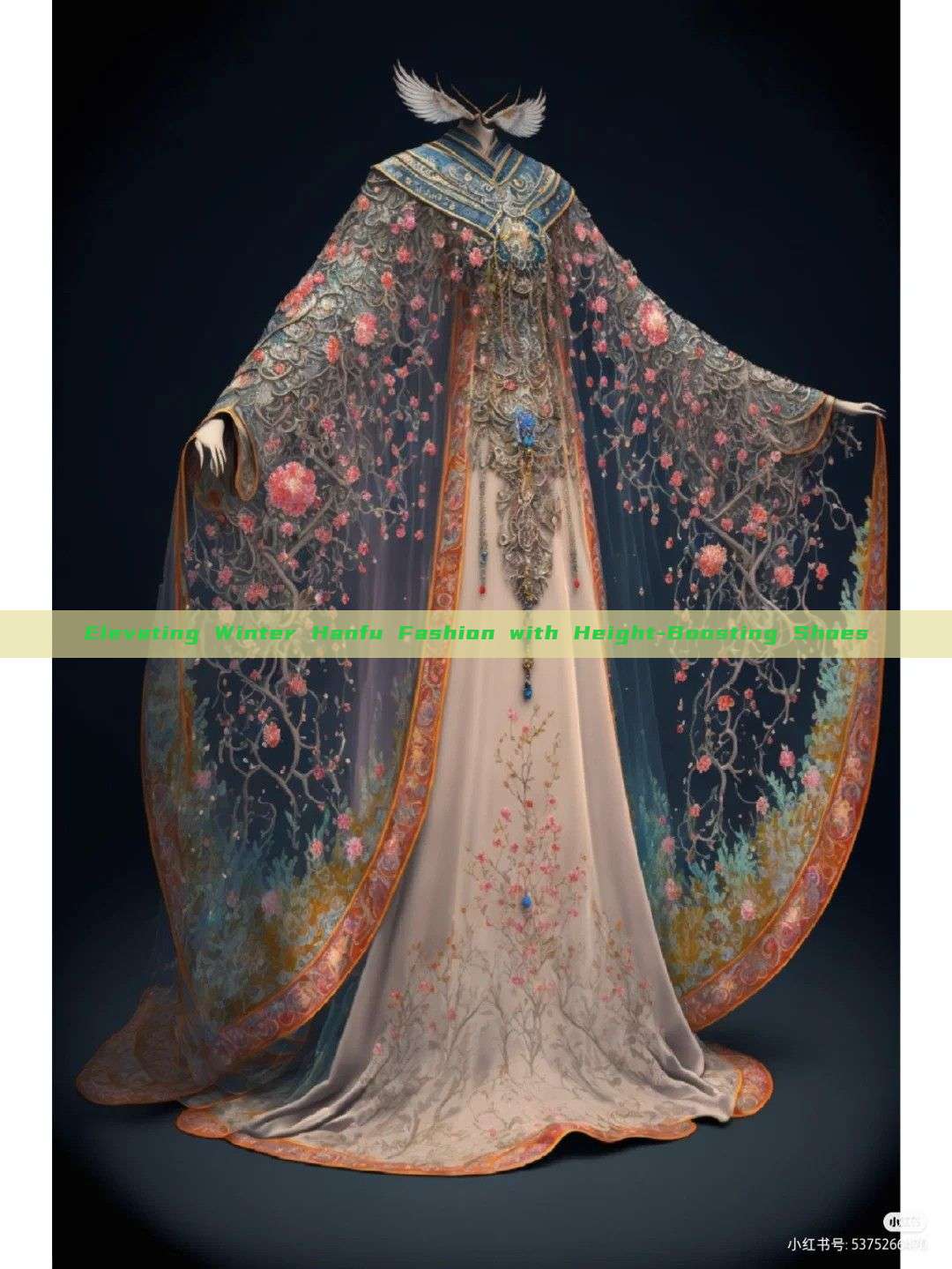 Elevating Winter Hanfu Fashion with Height-Boosting Shoes Elevating Winter Hanfu Fashion with Height-Boosting Shoes