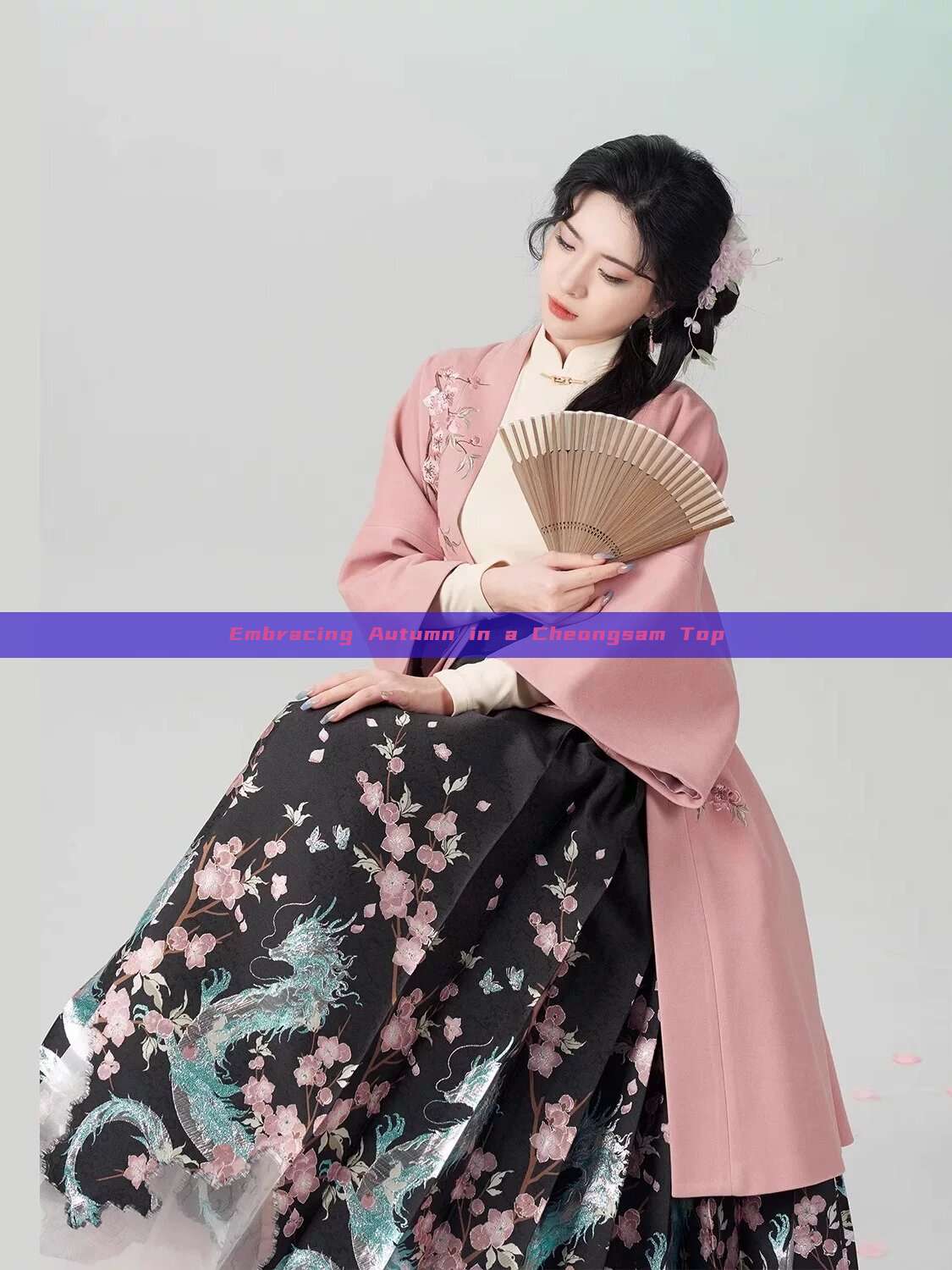 Embracing Autumn in a Cheongsam Top