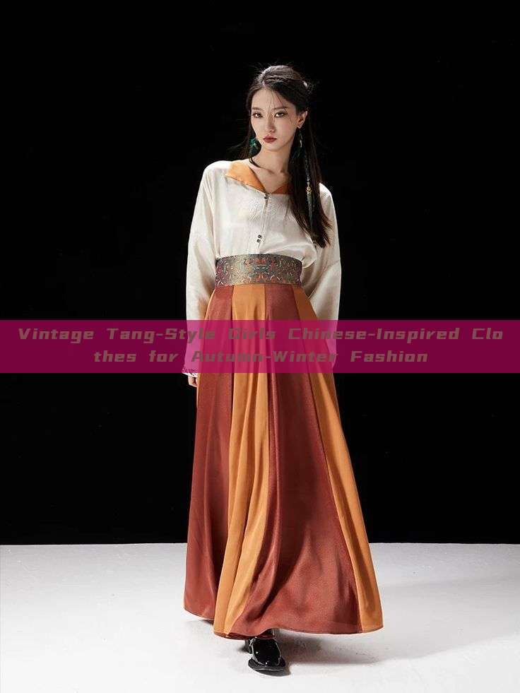 Vintage Tang-Style Girls Chinese-Inspired Clothes for Autumn-Winter Fashion Vintage Tang-Style Girls Chinese-Inspired Clothes for Autumn-Winter Fashion