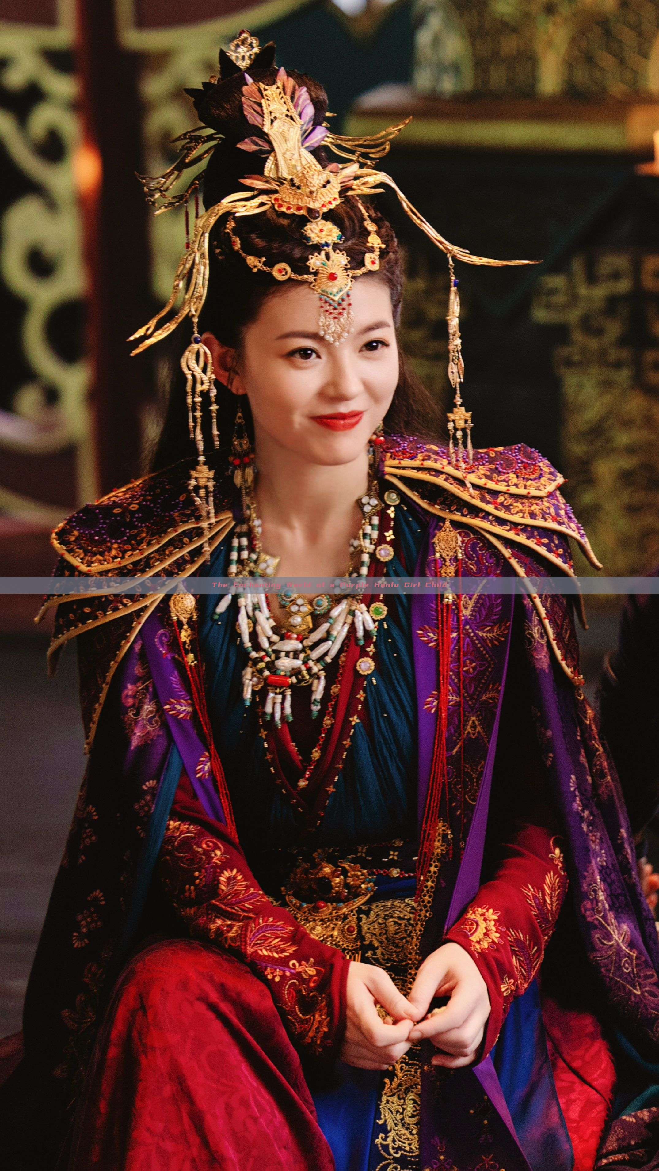 The Enchanting World of a Purple Hanfu Girl Child The Enchanting World of a Purple Hanfu Girl Child