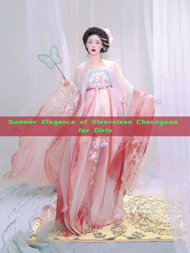 Summer Elegance of Sleeveless Cheongsam for Girls
