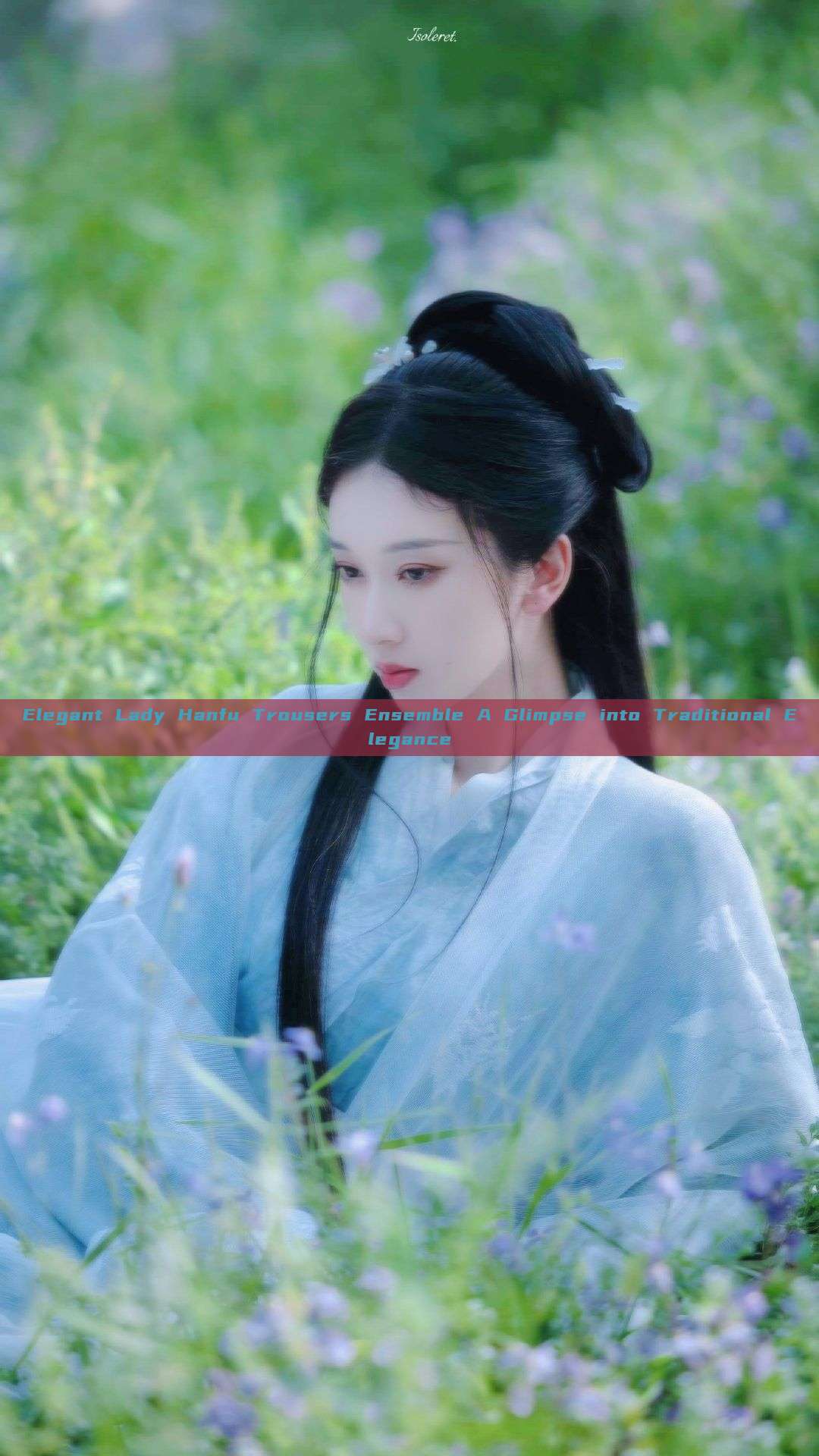Elegant Lady Hanfu Trousers Ensemble A Glimpse into Traditional Elegance Elegant Lady Hanfu Trousers Ensemble A Glimpse into Traditional Elegance