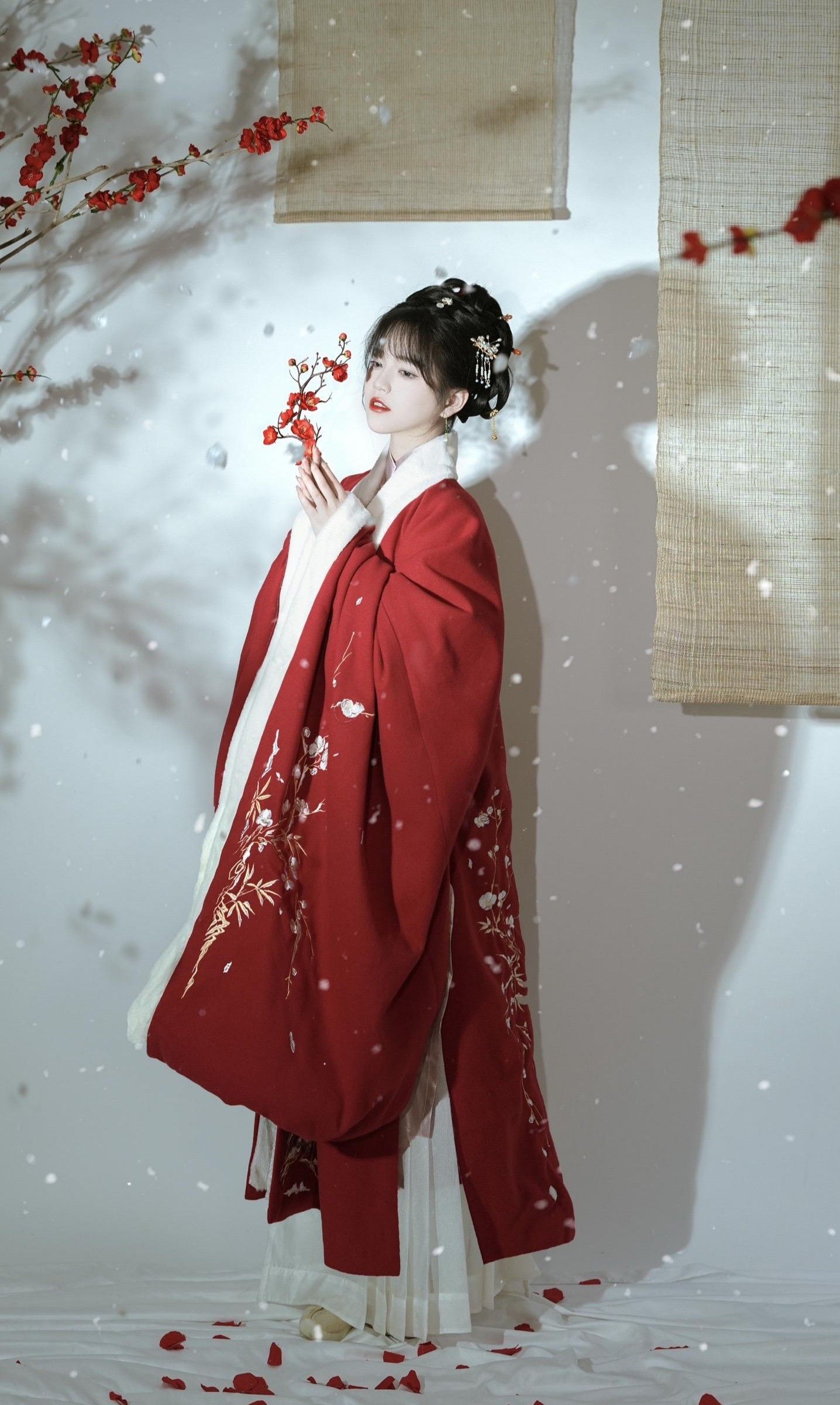 Vibrant Summer Red Hanfu for Young Girls
