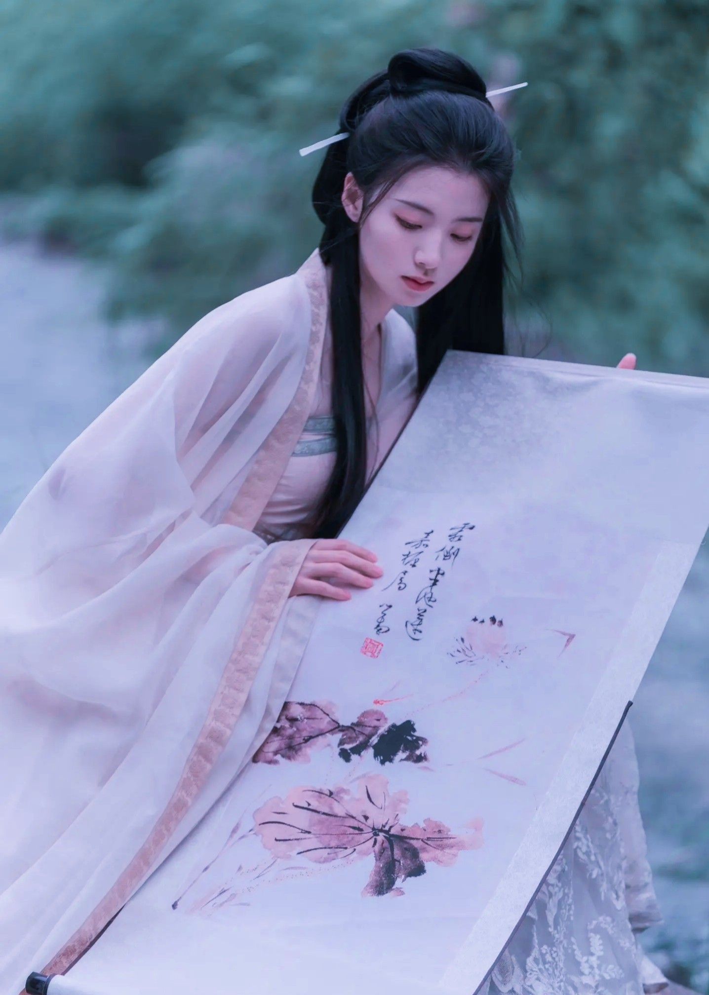 Womens Deer Skin Plush Top and Skirt Hanfu Two-Piece Set Womens Deer Skin Plush Top and Skirt Hanfu Two-Piece Set