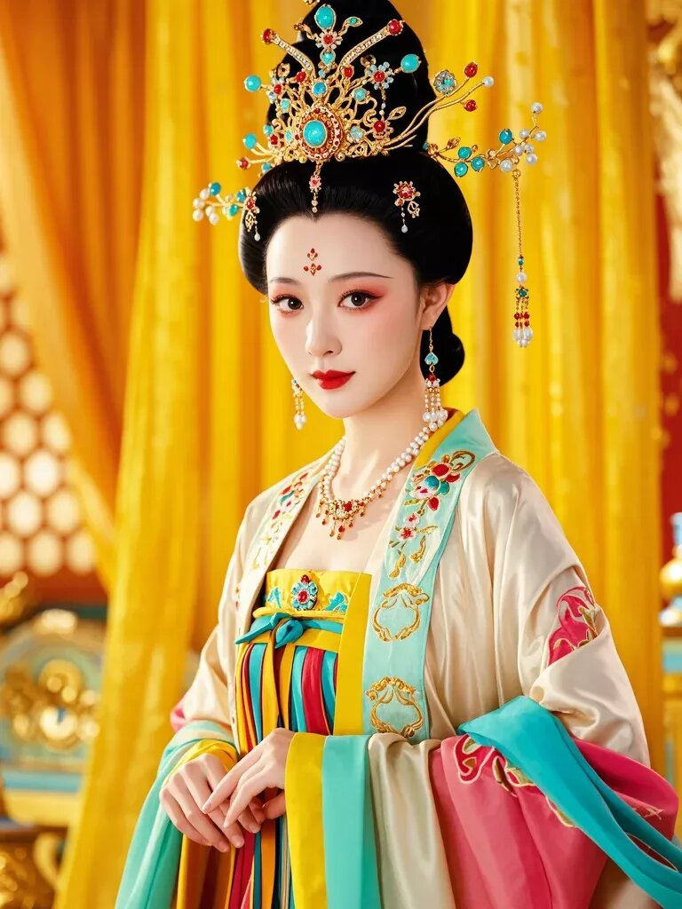 Spring Commuting in Light Hanfu with Chinese Elements