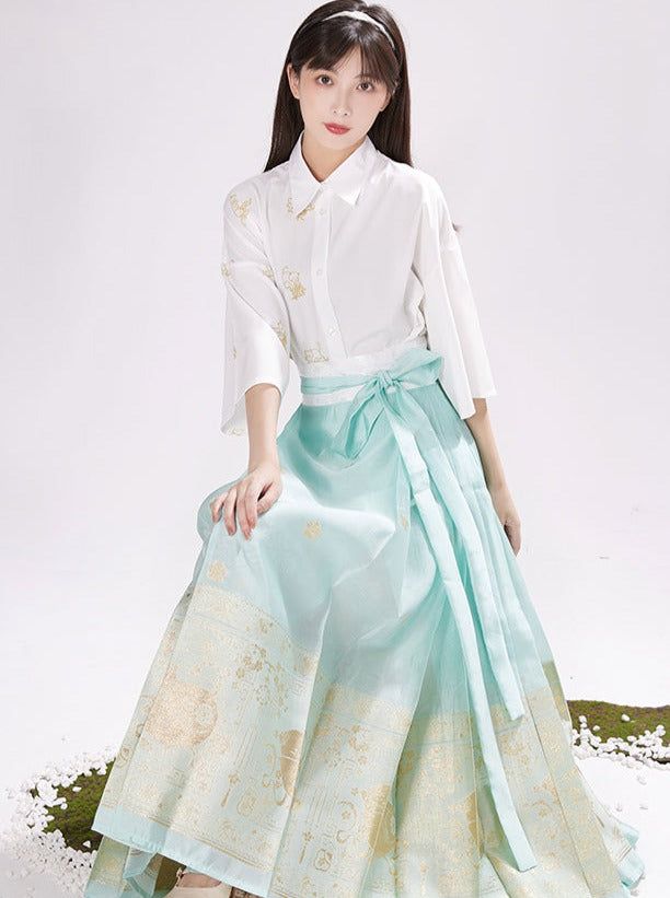 Summer Skirt with Horseface Design for Little Girls:A Short Version