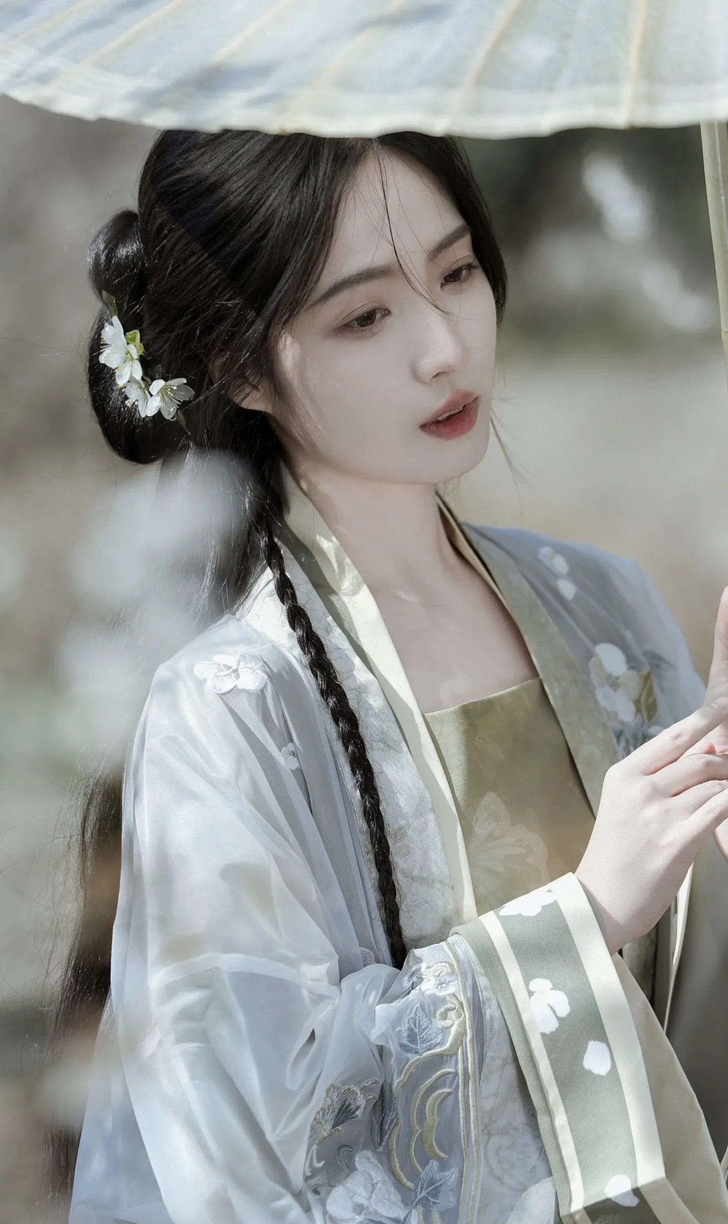 Summer Girls Hanfu Two-Piece Set:A Glance into Traditional Elegance