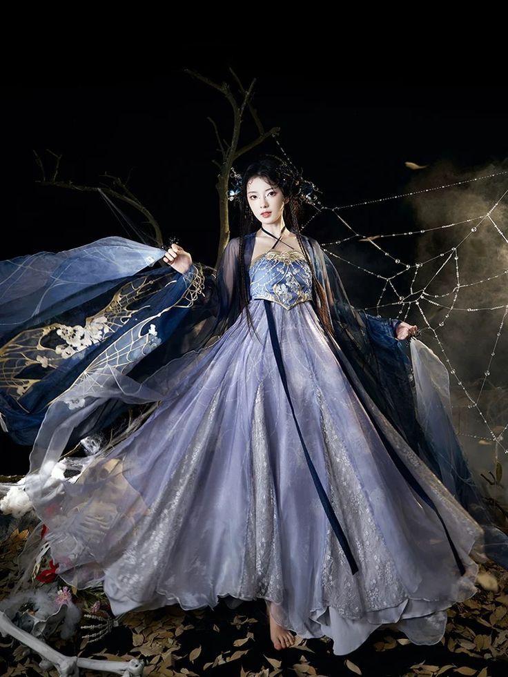 Autumn and Winter Fashion:Chinese Traditional Hanfu Womens Ensemble