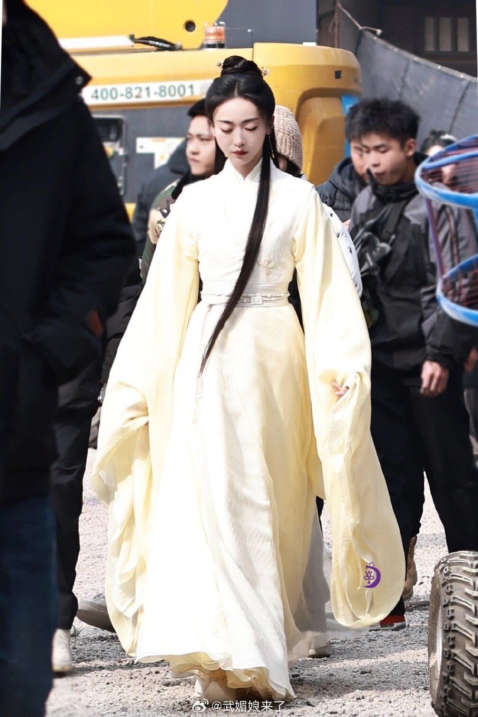 Autumn Winter Long-Style Golden Silk Qipao Cheongsam
