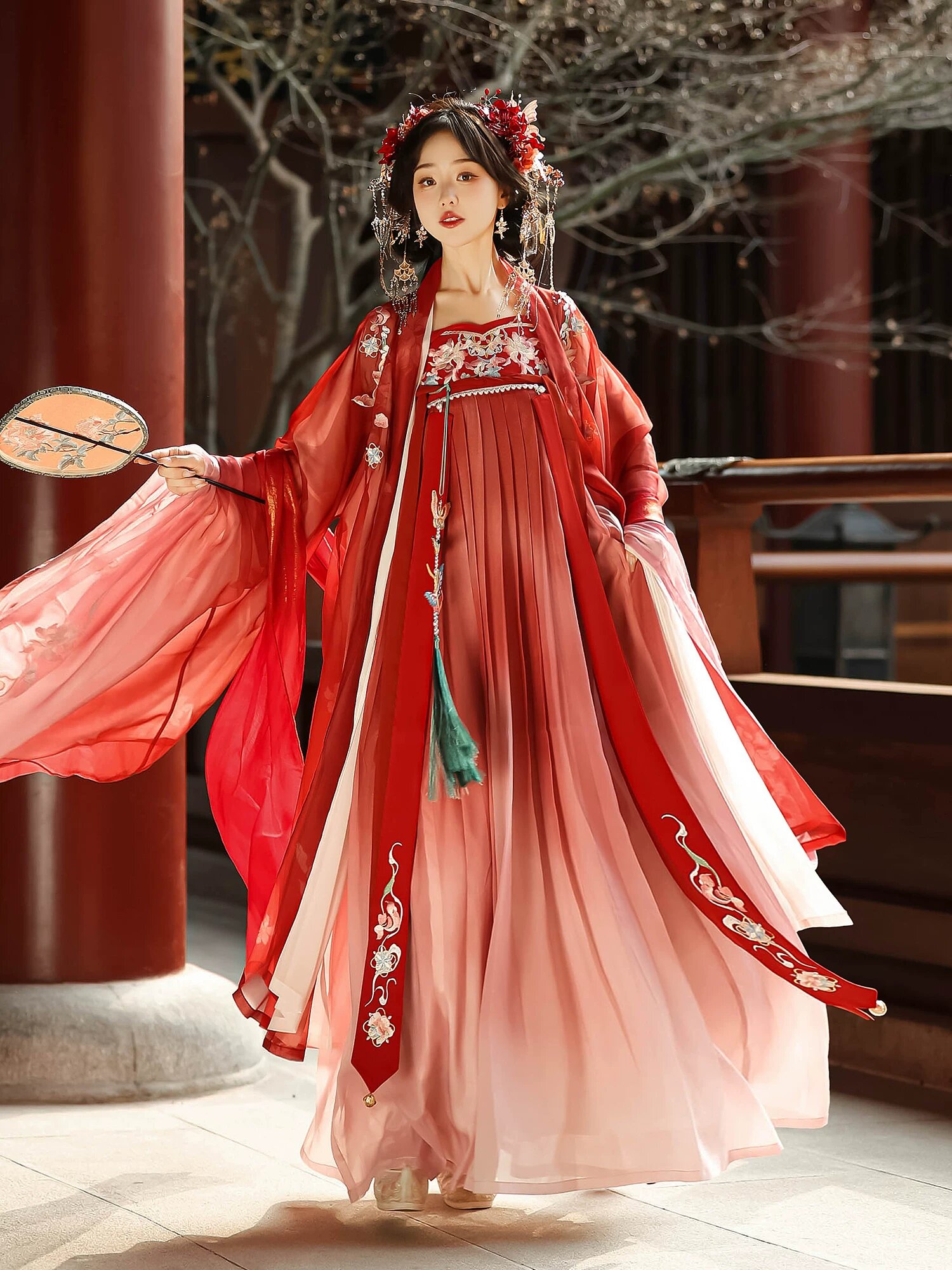 Tang-Style Hanfu in Plus Sizes:Embracing Traditional Elegance in Comfort Tang-Style Hanfu in Plus Sizes:Embracing Traditional Elegance in Comfort