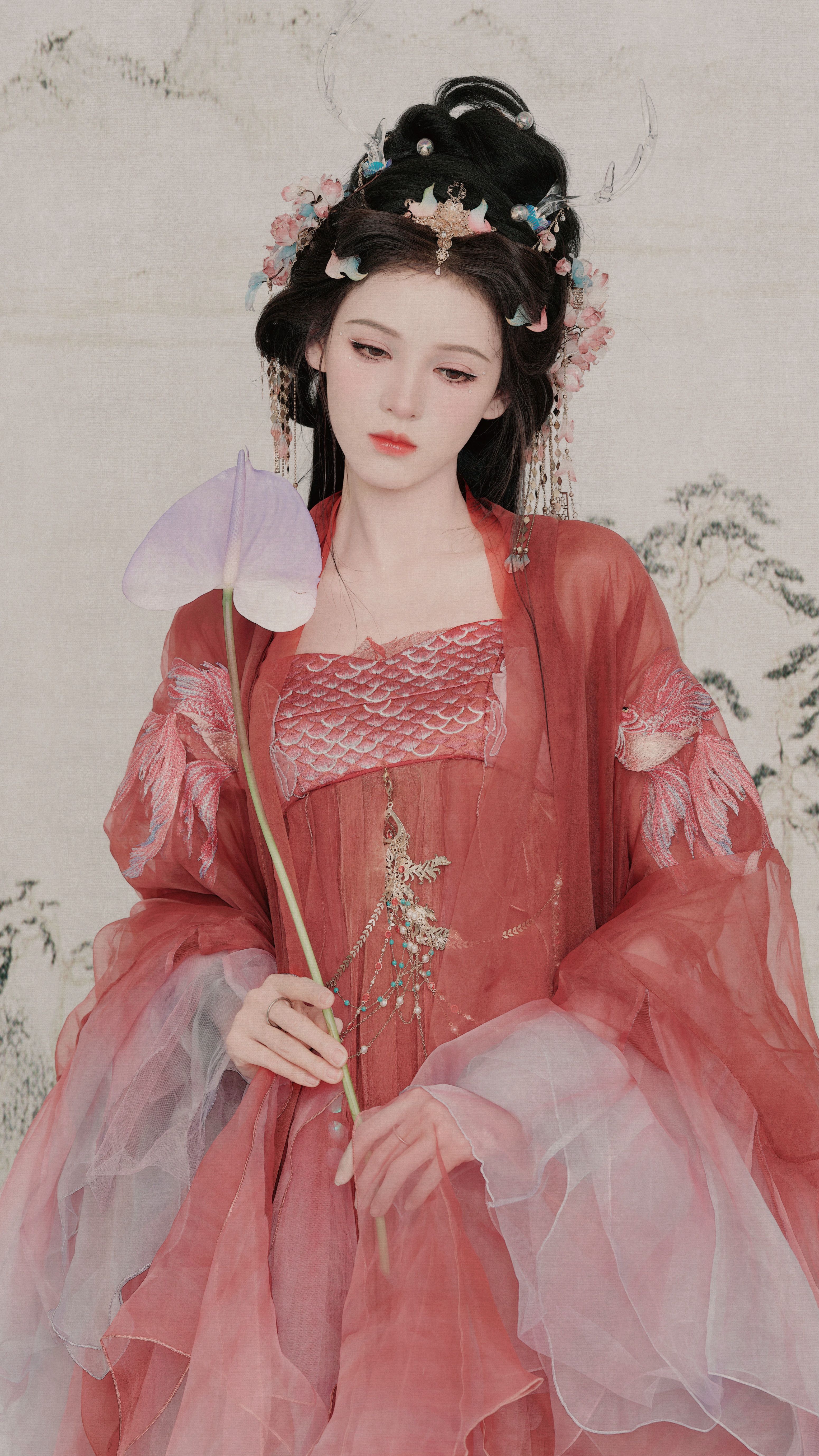 Red Cheongsam with Long Length to the Ankle:A Symbol of Elegance and Tradition