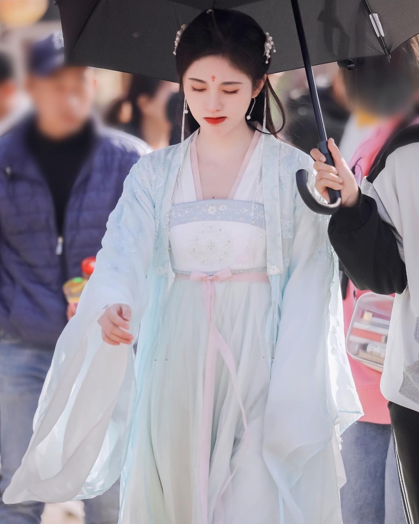 耳夹无耳洞女配旗袍