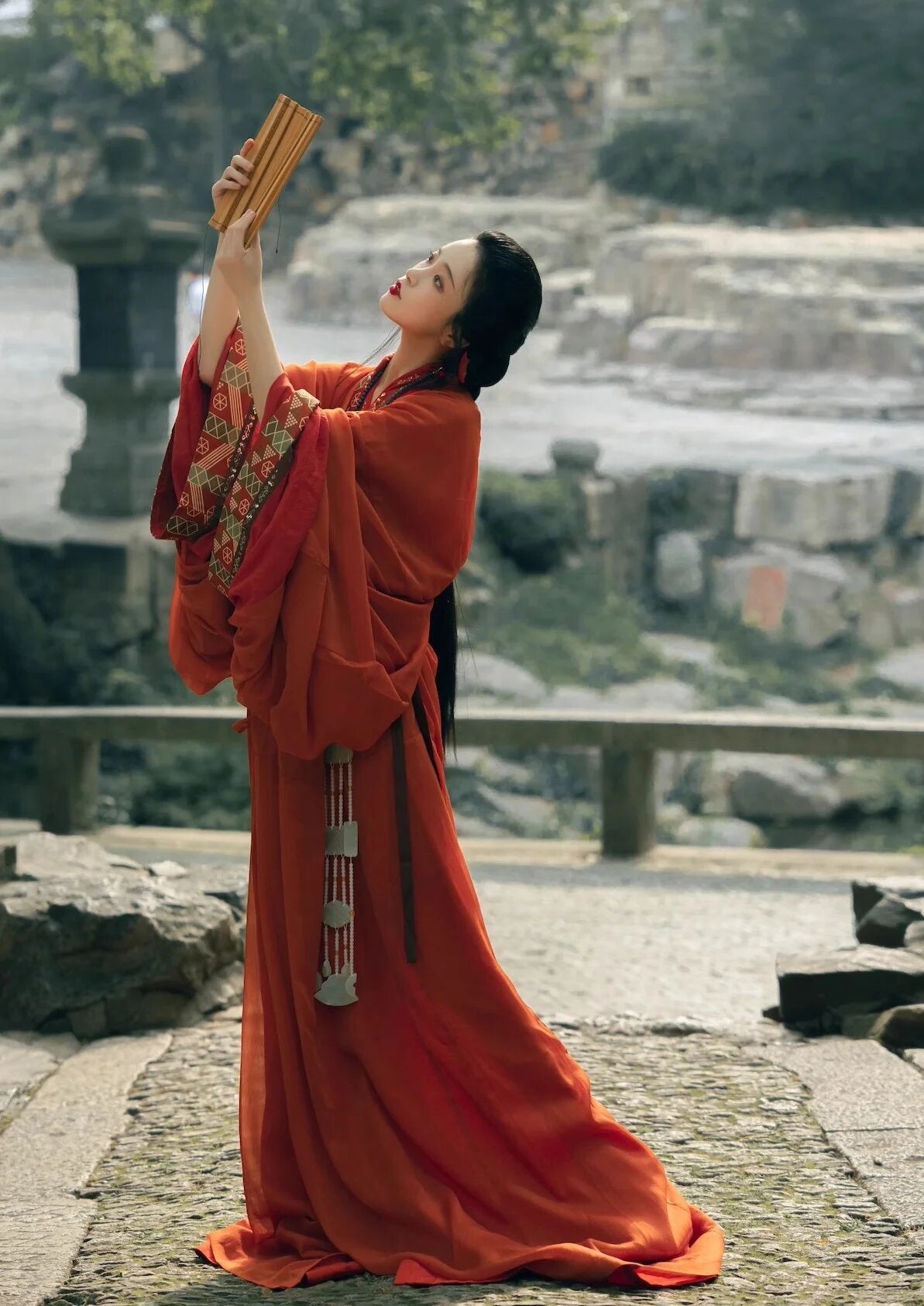 The Enchantment of a Girl Child in a Red Hanfu Skirt