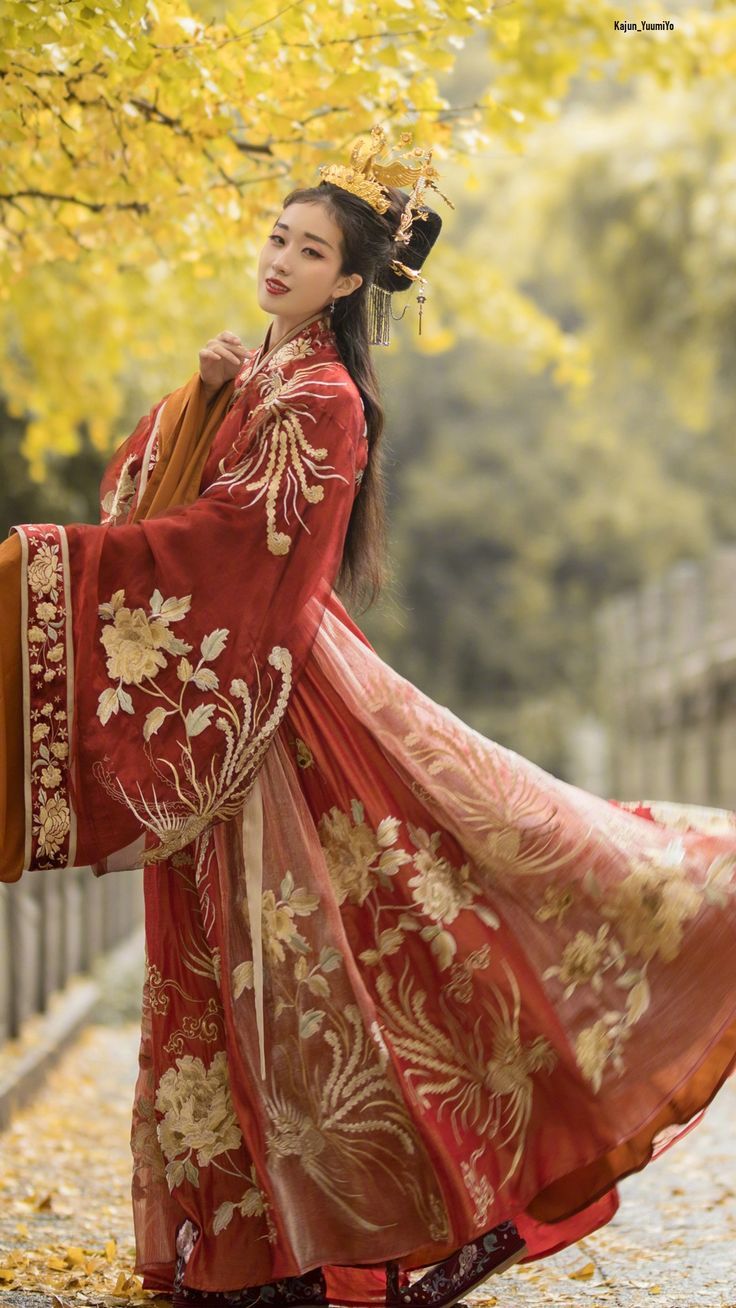 Embracing the Winter in a New Sino-Style Red Cheongsam