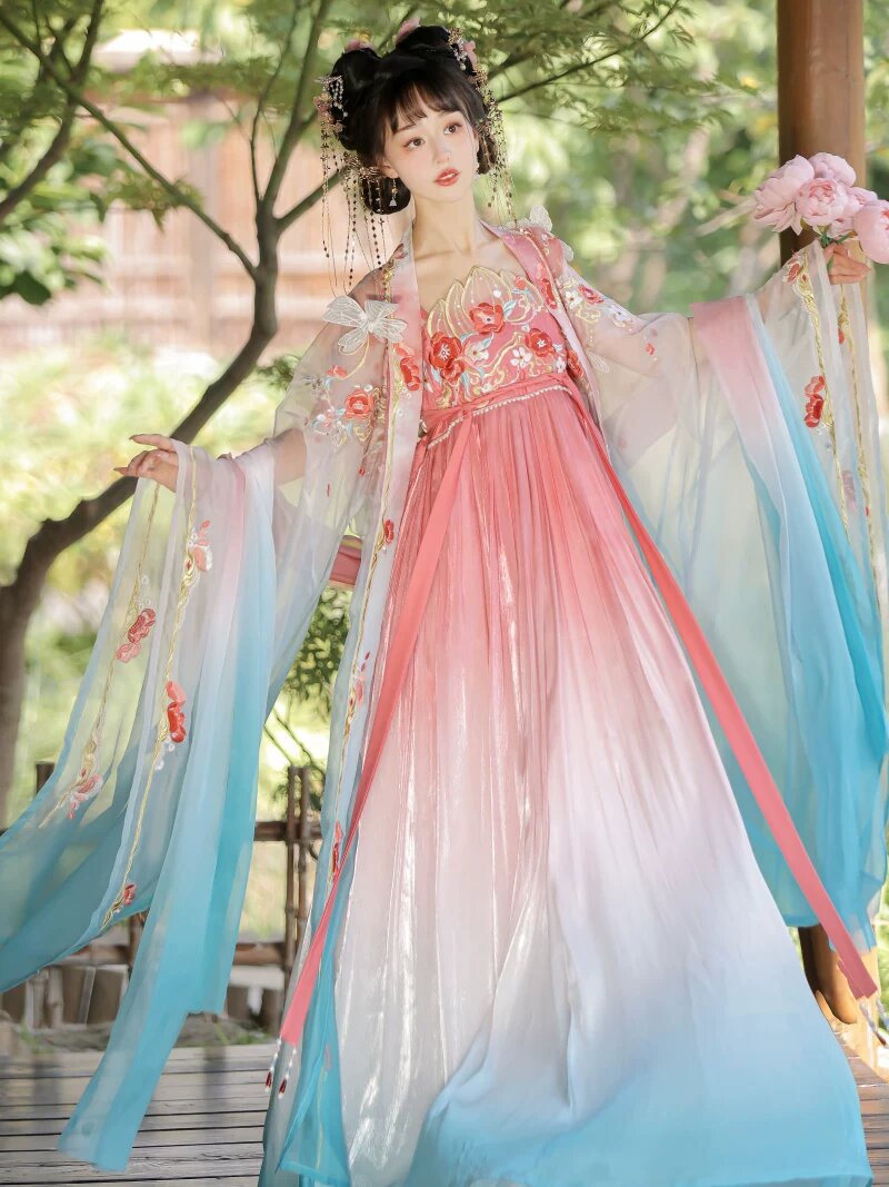 Chiffon Hanfu Skirt for Girls:A Blend of Traditional Elegance and Modern Charm