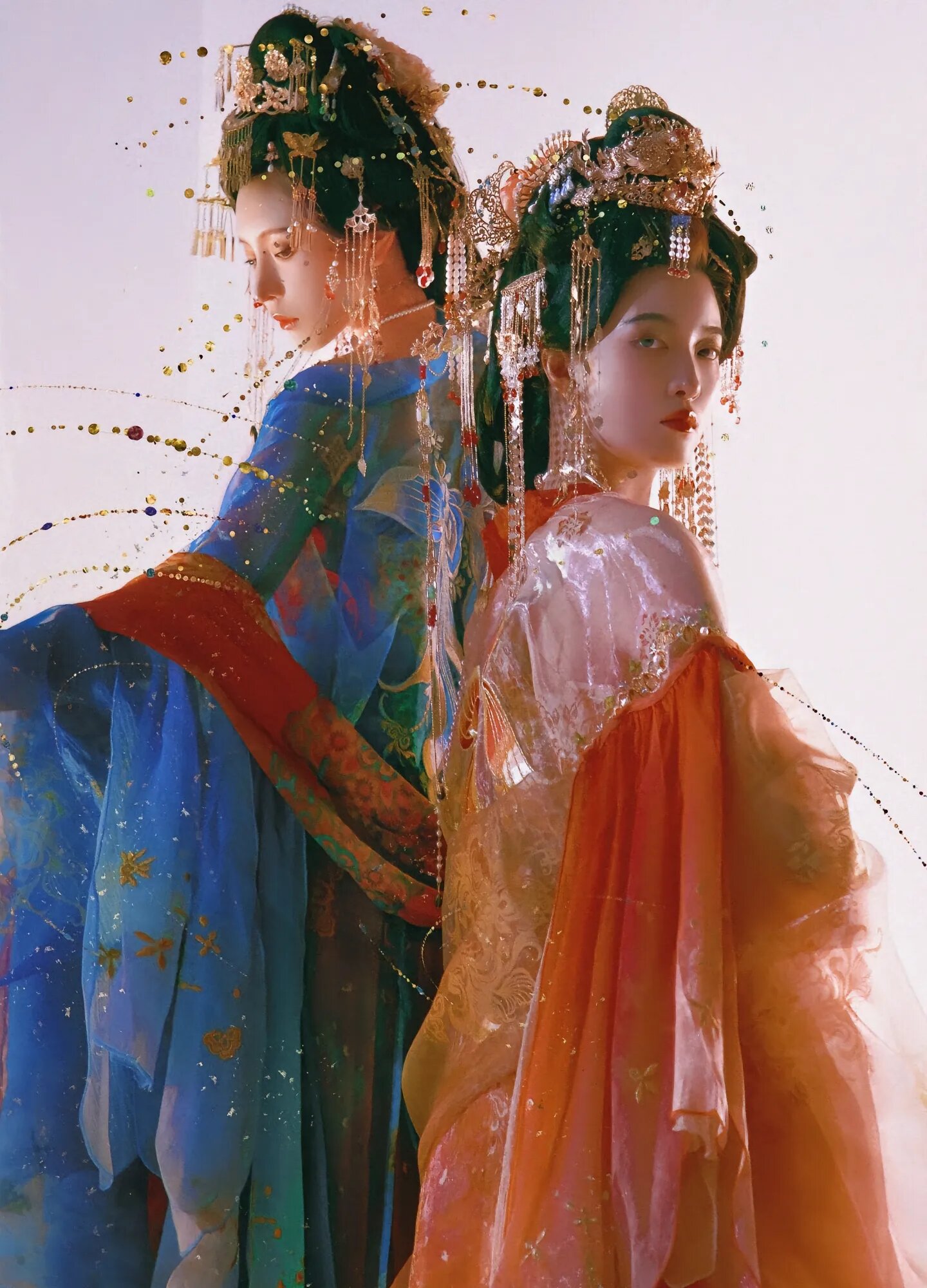 The Vibrant Charm of Qinggreen Hanfu 青绿色汉服的魅力) The Vibrant Charm of Qinggreen Hanfu 青绿色汉服的魅力)