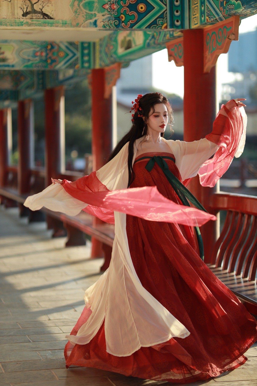 Traditional Tang Costumes for Chinese-Style Girl Performance