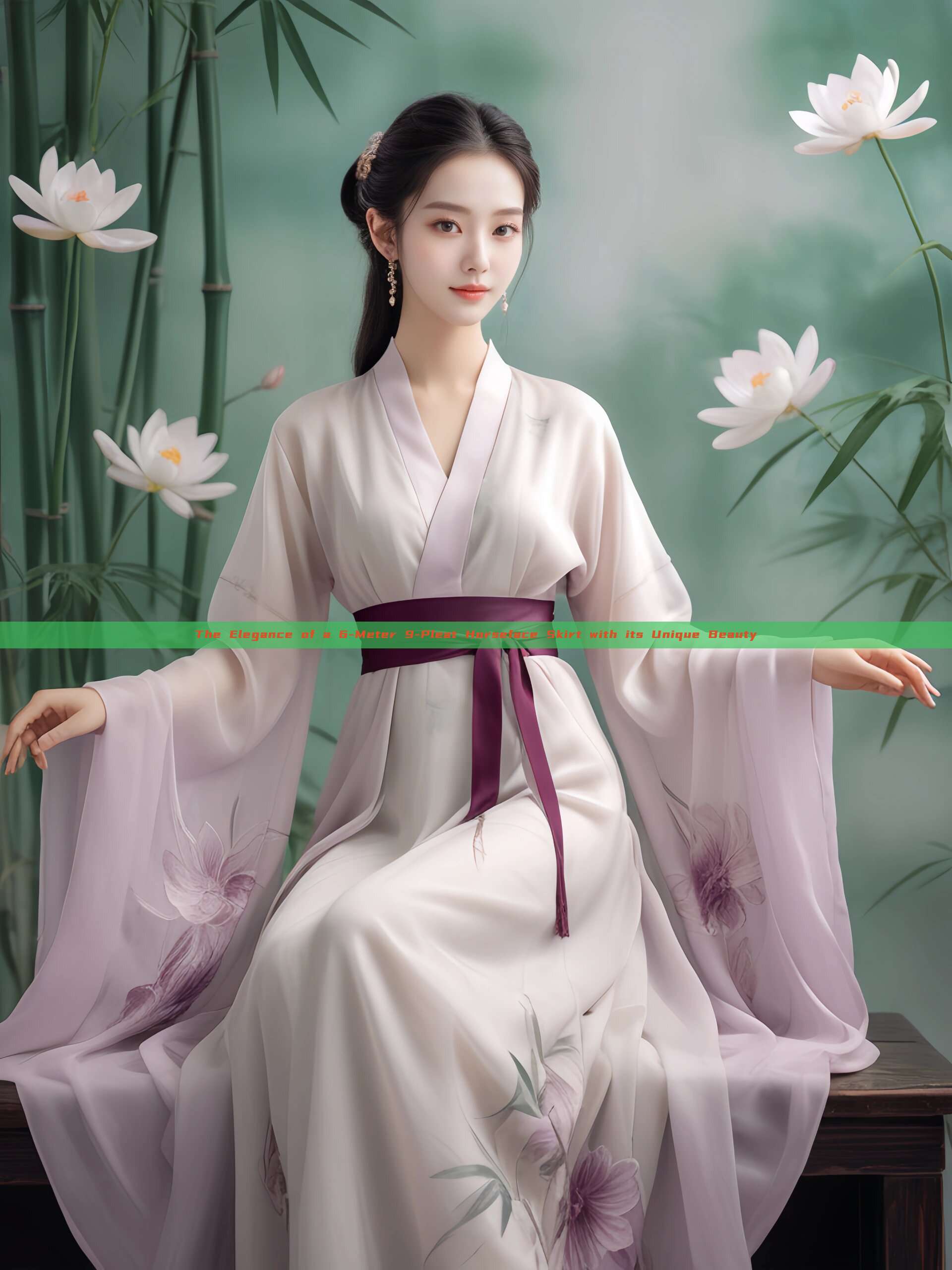 The Elegance of a 6-Meter 9-Pleat Horseface Skirt with its Unique Beauty