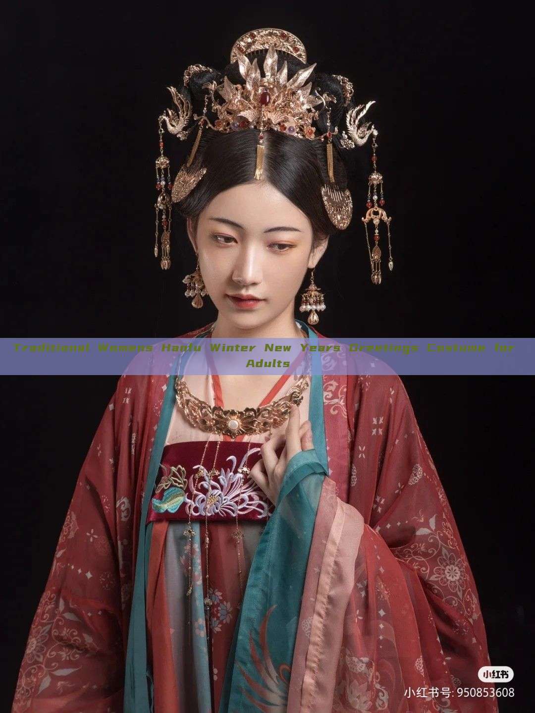 Traditional Womens Hanfu Winter New Years Greetings Costume for Adults Traditional Womens Hanfu Winter New Years Greetings Costume for Adults