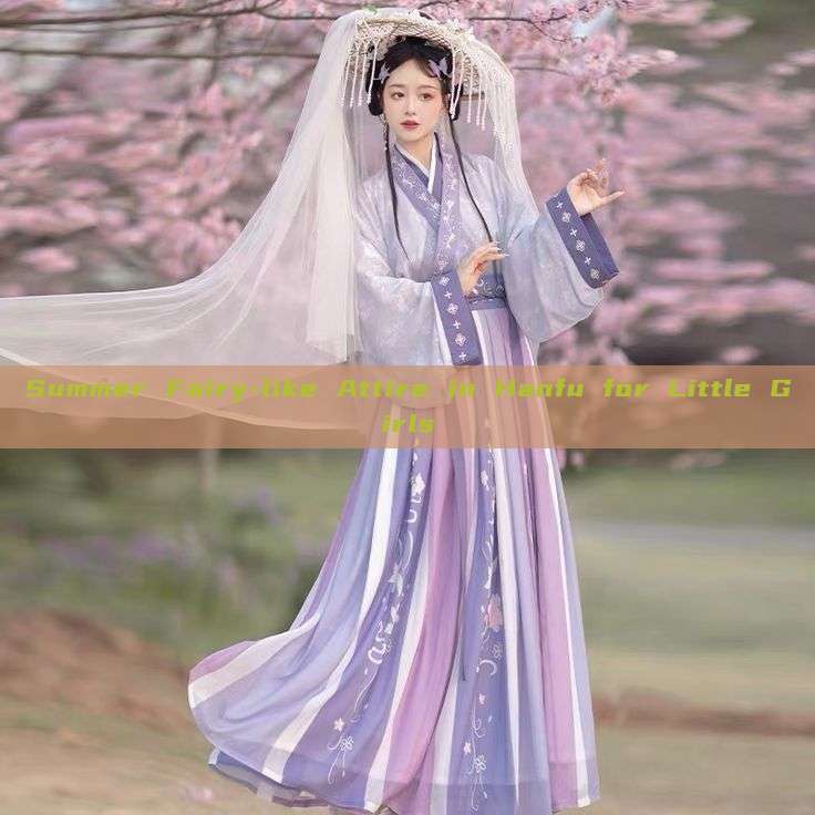 Summer Fairy-like Attire in Hanfu for Little Girls Summer Fairy-like Attire in Hanfu for Little Girls
