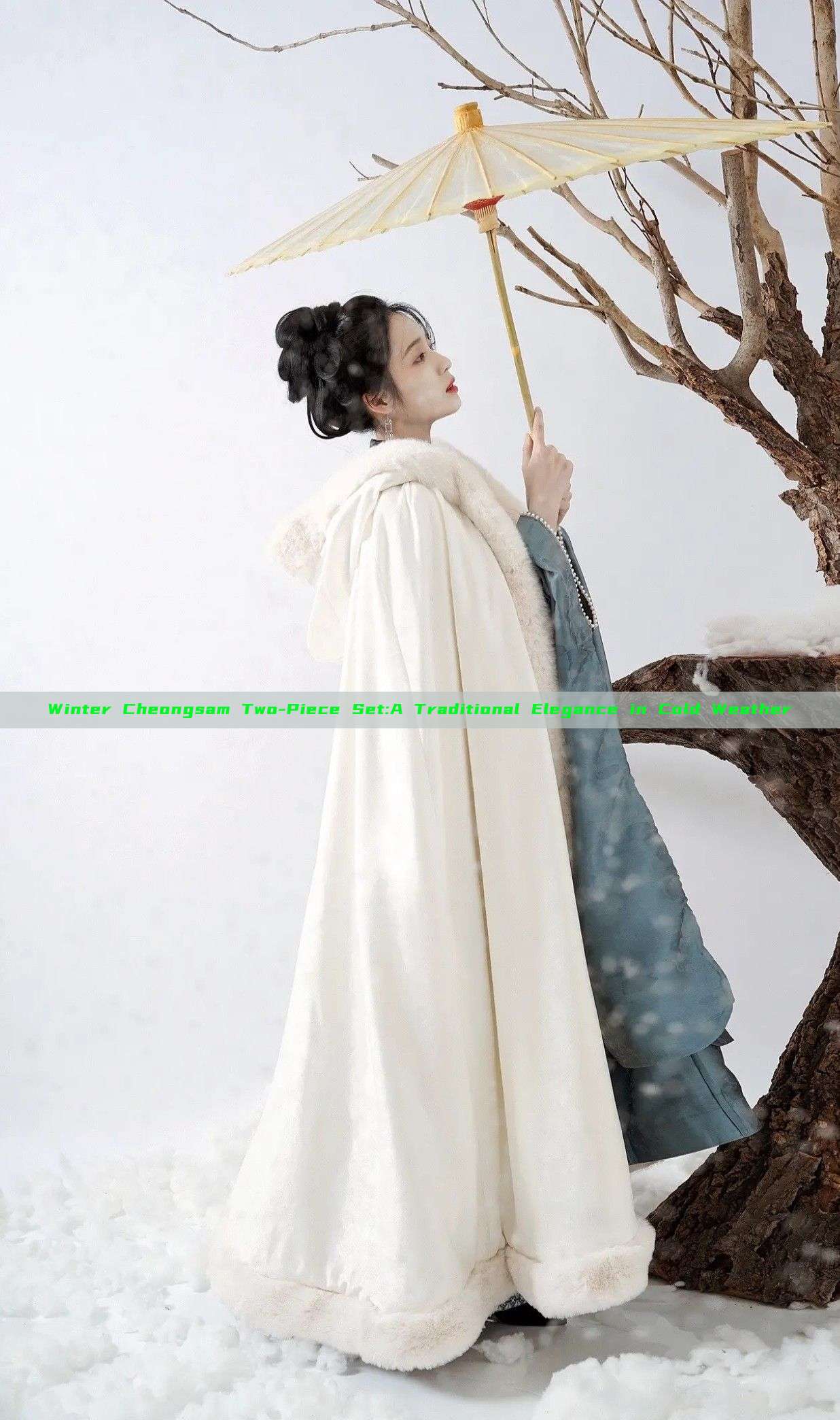 Winter Cheongsam Two-Piece Set:A Traditional Elegance in Cold Weather